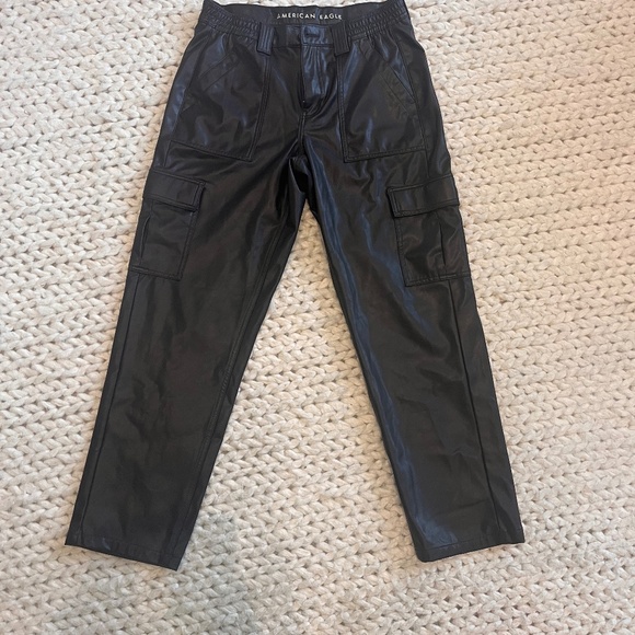 Chocolate Pleather pants - Picture 1 of 13